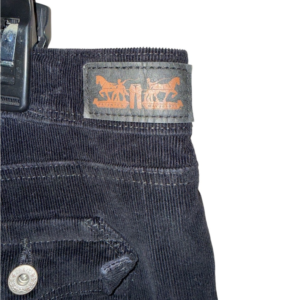 Levi's 515 Boot Cut Corduroy Pants Womens Size 12 M Black - Picture 3 of 5